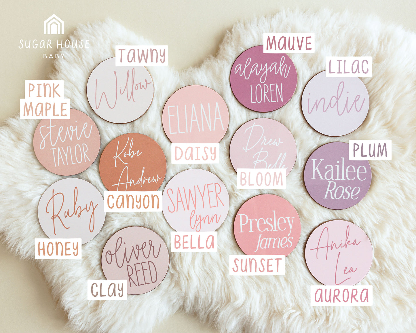 Baby Name Sign 3.5"