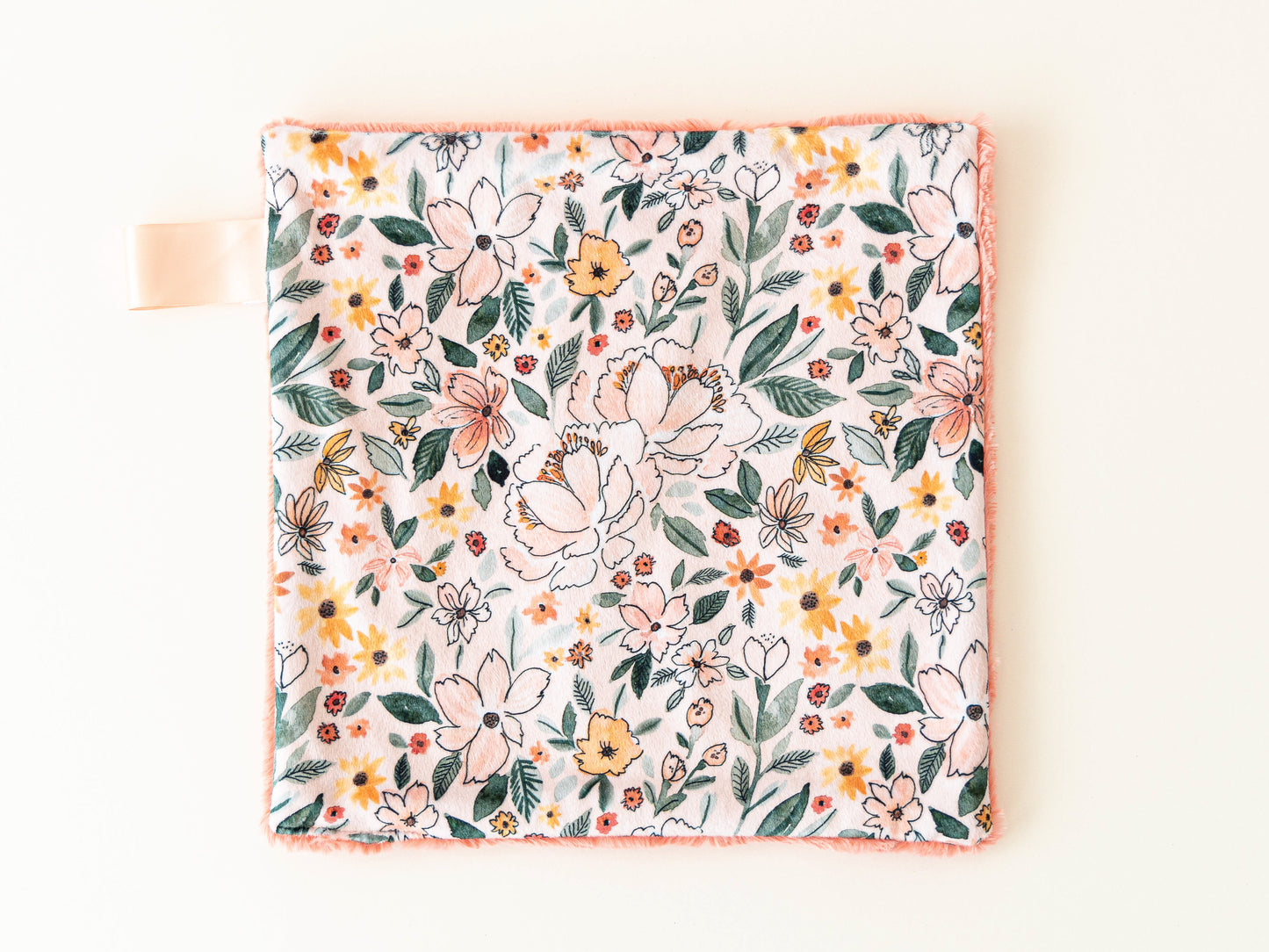 Apricot Floral Lovey