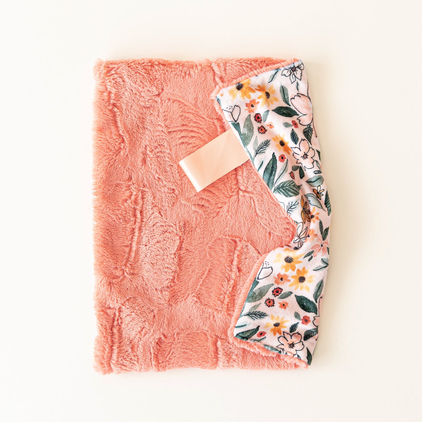 Apricot Floral Lovey