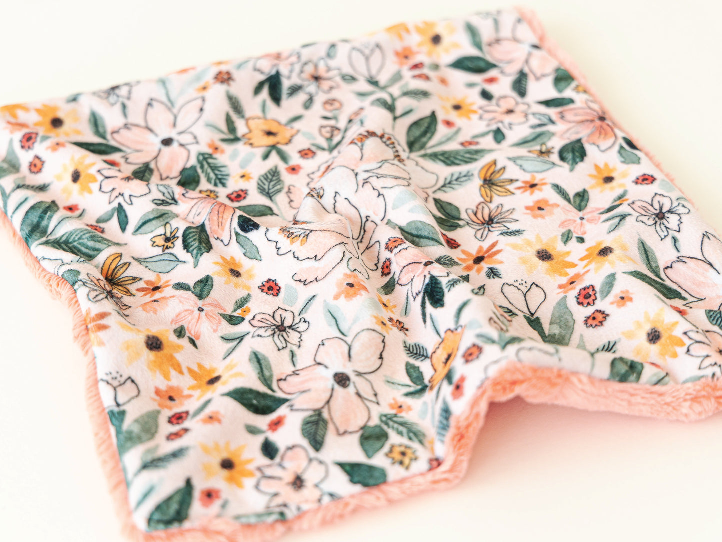 Apricot Floral Lovey