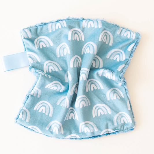 Blue rainbow lovey