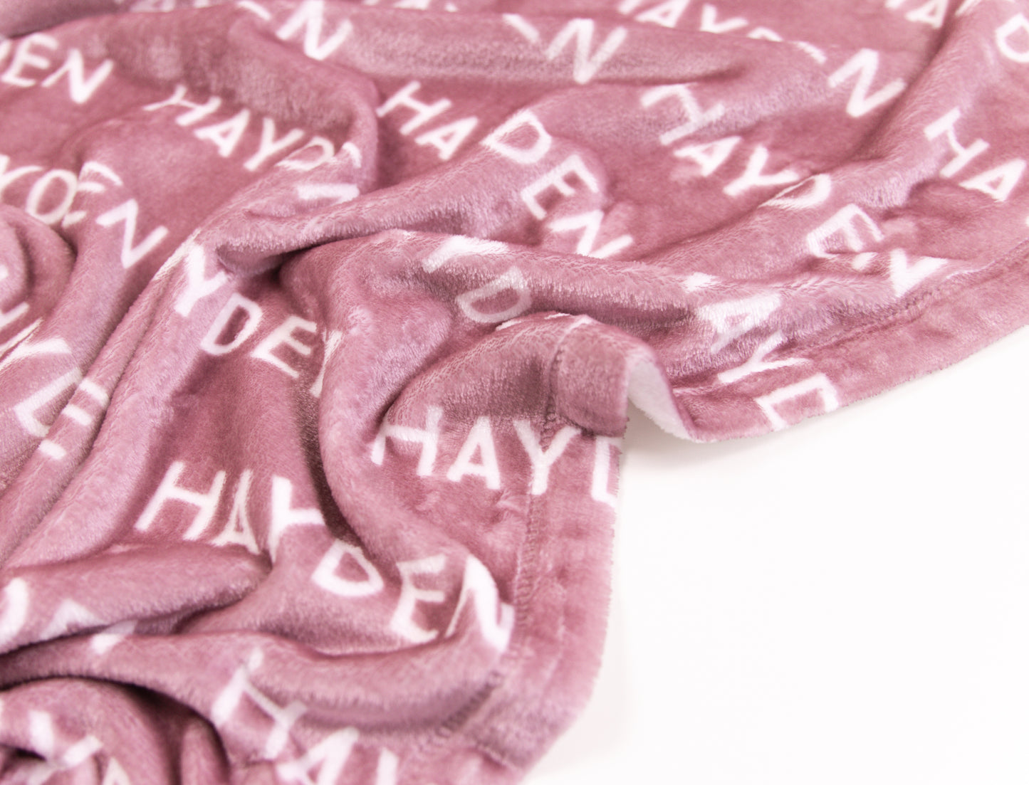 Plush minky blanket - blush