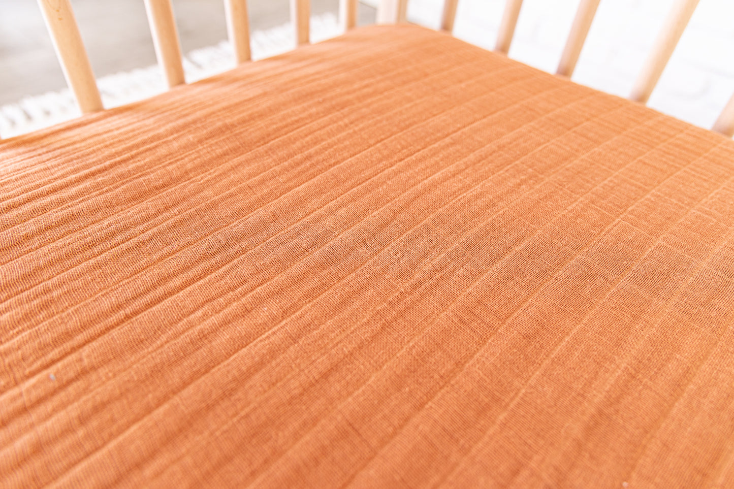 Deluxe Muslin Crib Sheet - Cedar