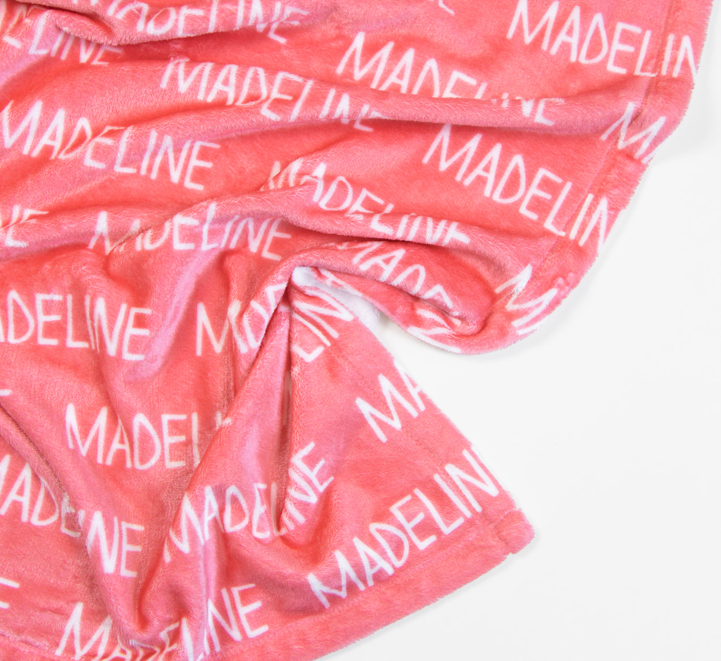 Plush Minky Blanket - Coral