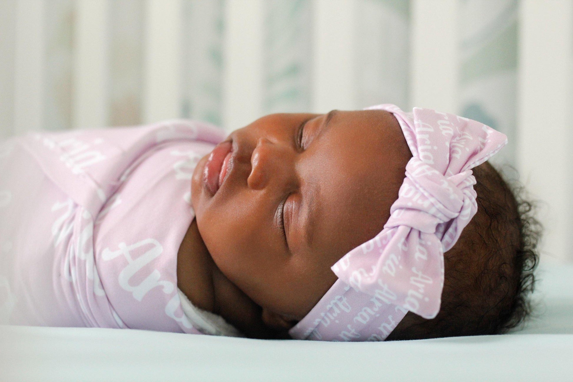 Personalized Baby Blanket Sets - color background - Sugar House Baby