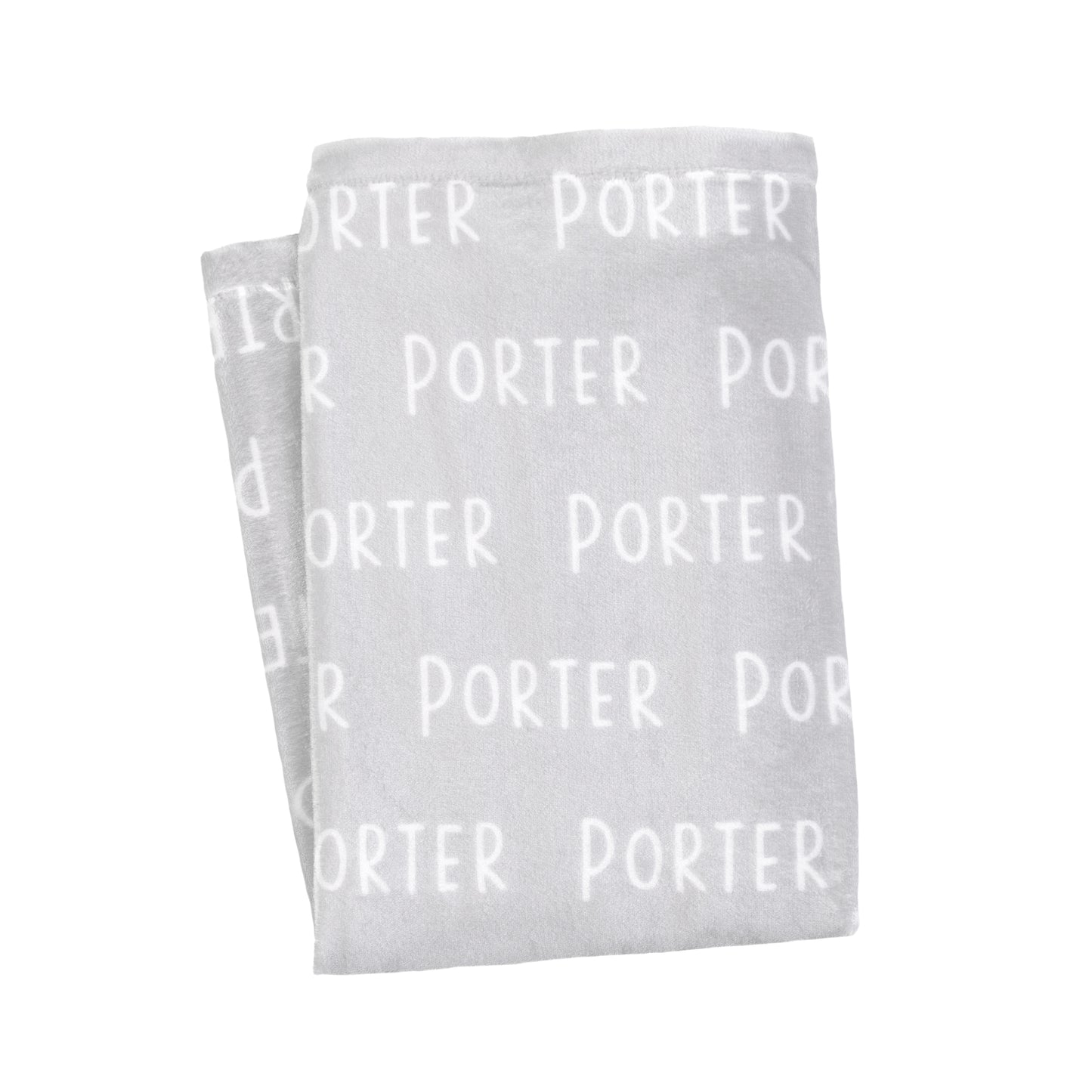 Plush Minky Blanket - Light Grey