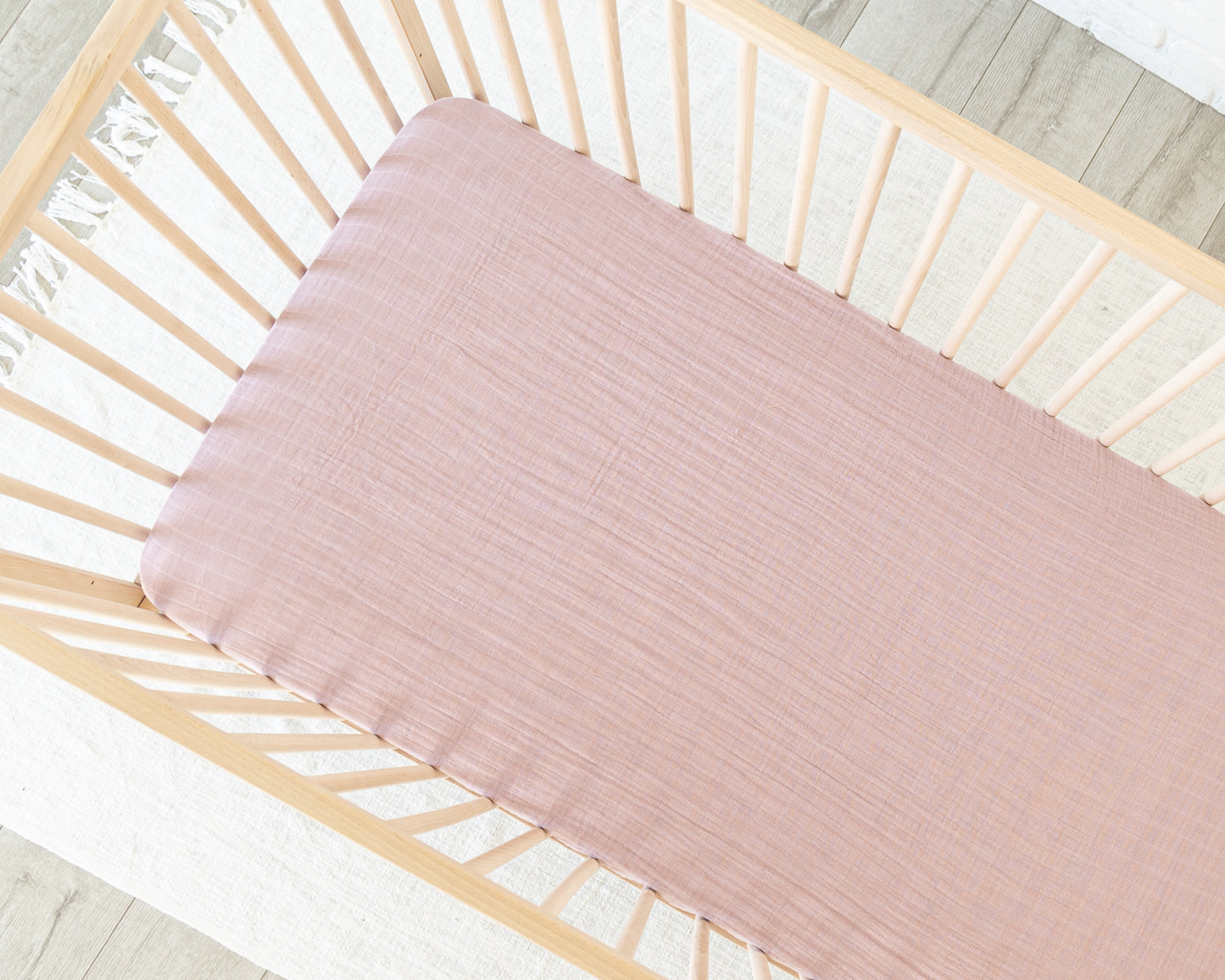 Deluxe Muslin Crib Sheet - Lilac