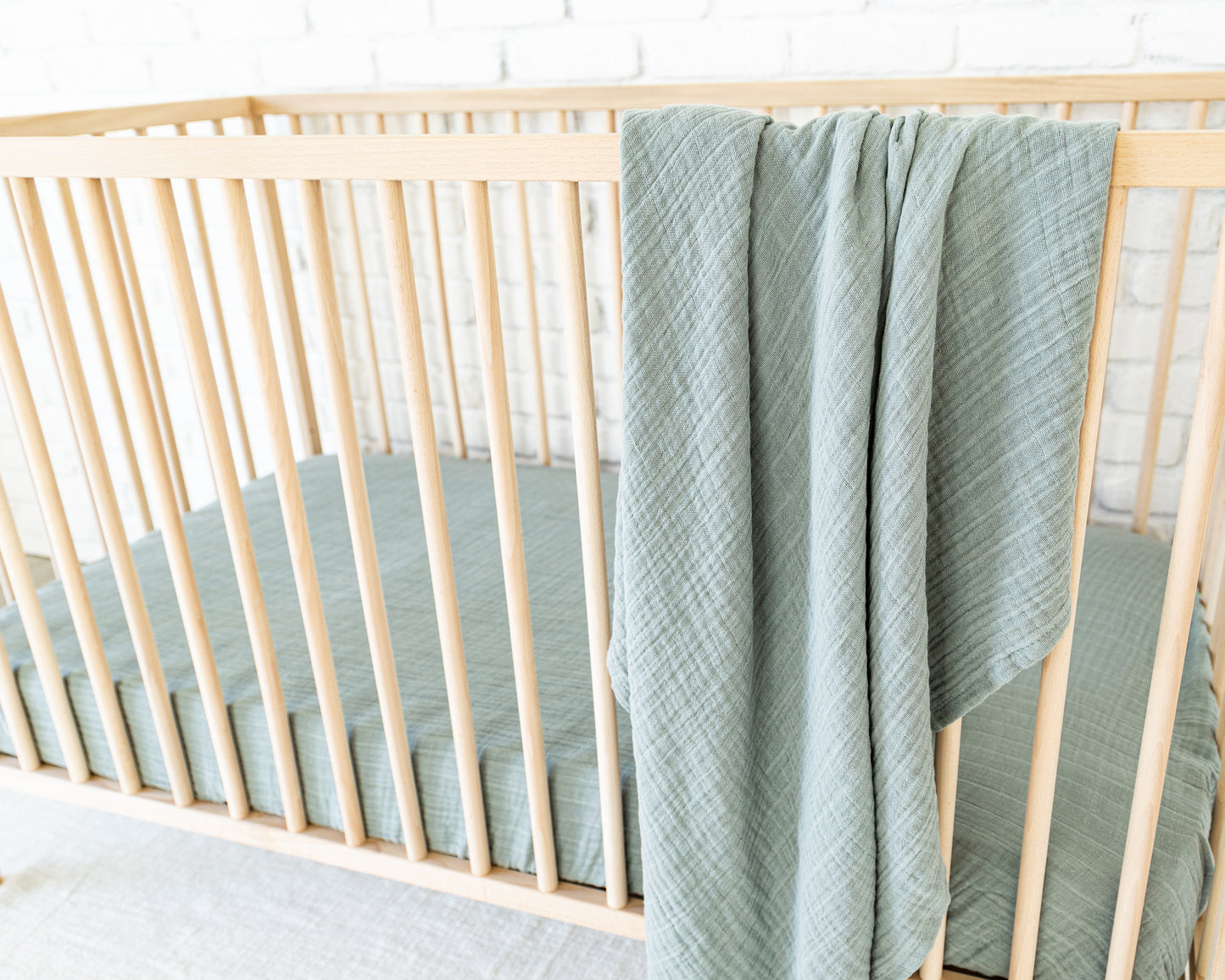 Deluxe Muslin Crib Sheet - Linden