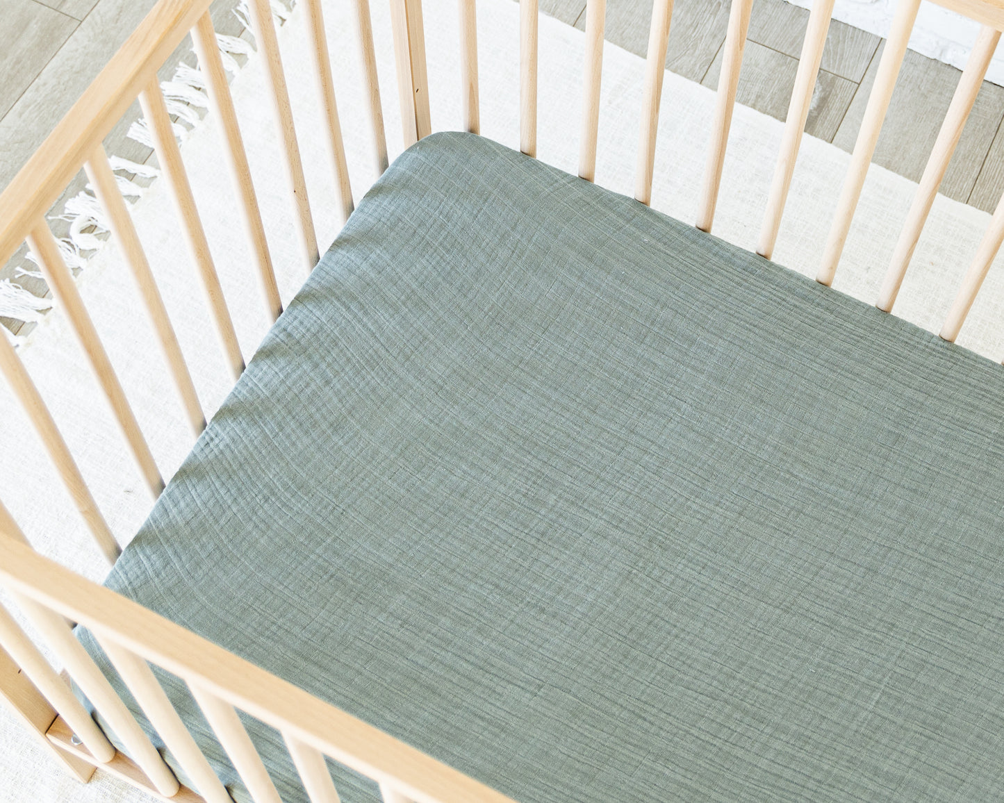Deluxe Muslin Crib Sheet - Linden