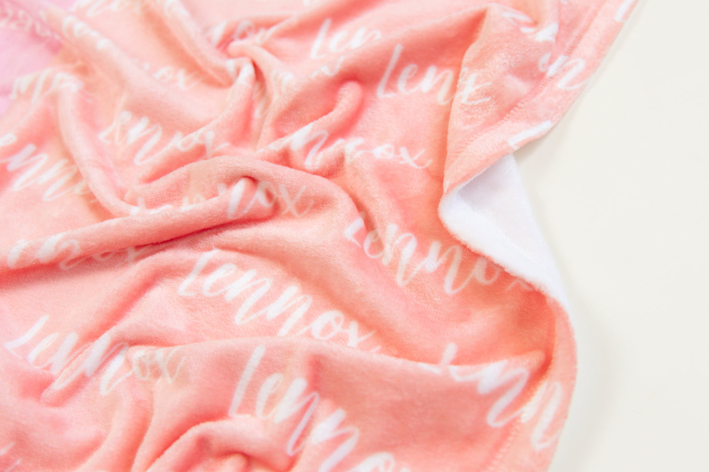 Plush Minky Blanket - Peach
