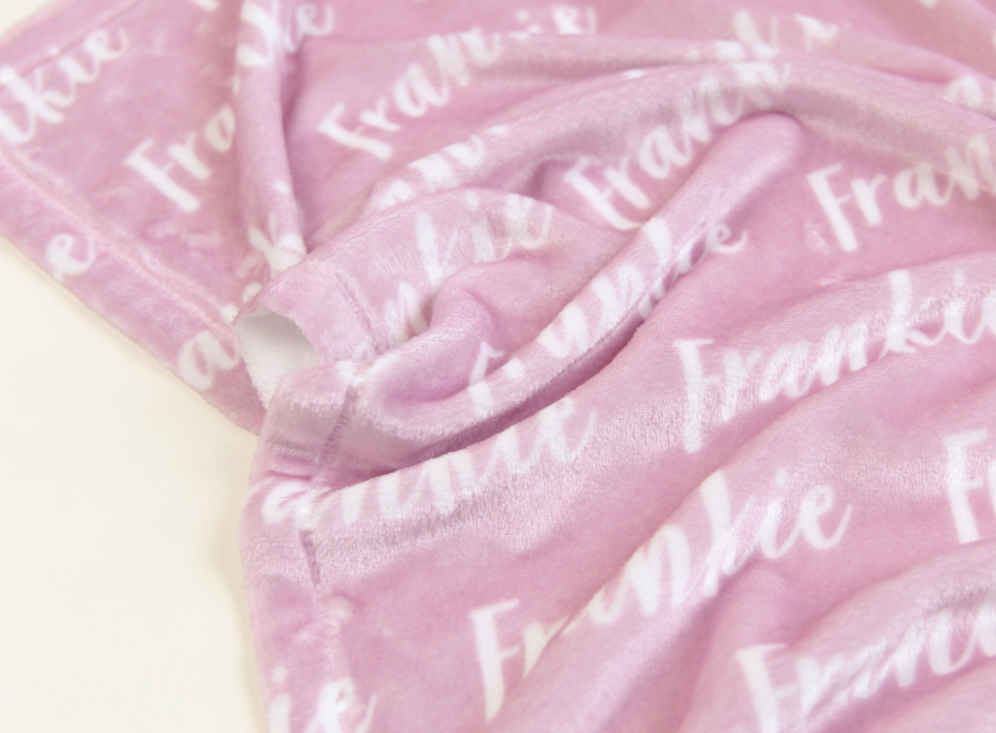 Plush minky blanket - peony