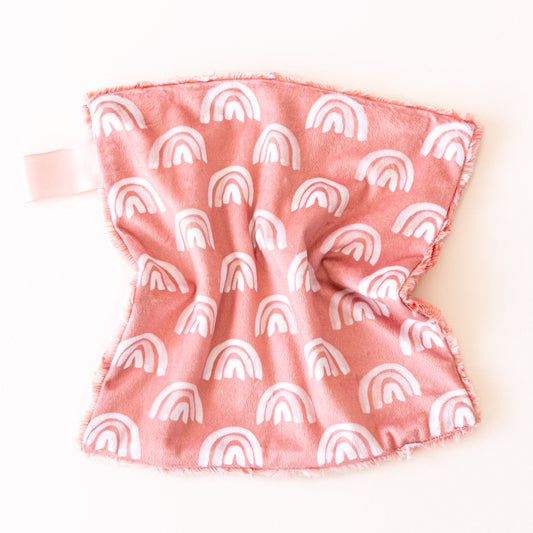 Pink rainbow lovey