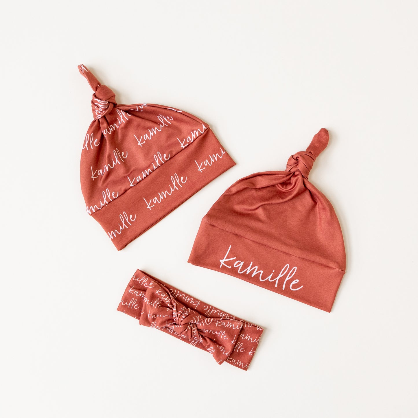 Stretchy Jersey Set - Rust