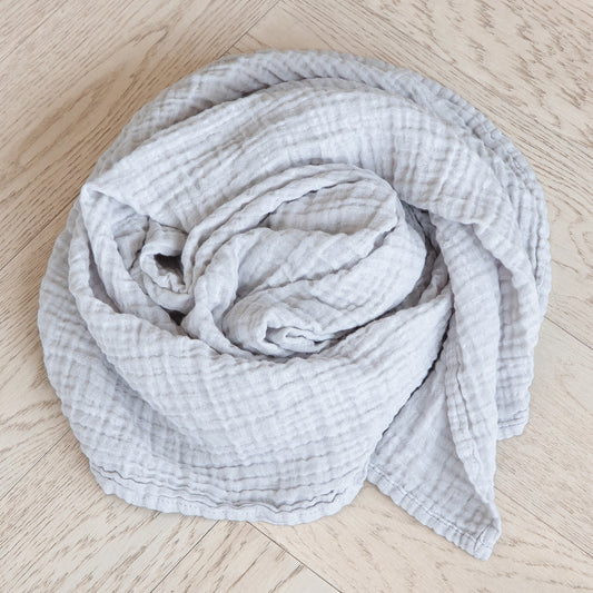 Classic Muslin Swaddle - Light Grey