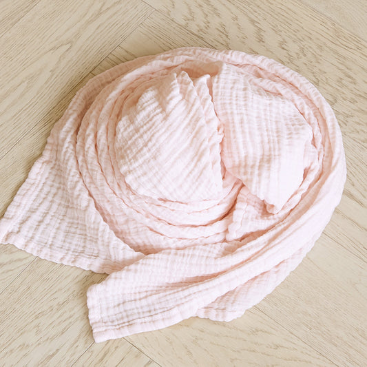Classic Muslin Swaddle - Pale Pink