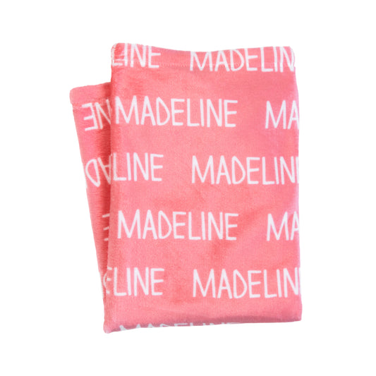 Plush Minky Blanket - Coral