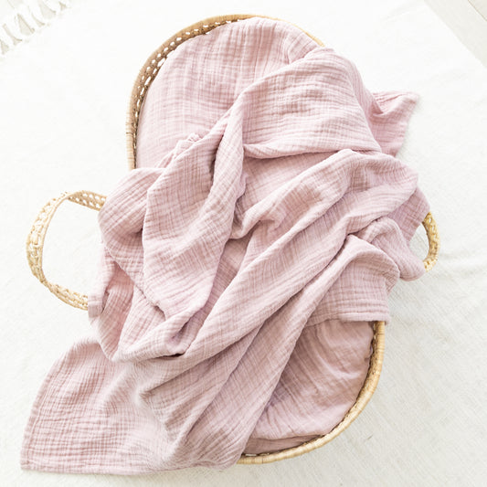 Deluxe Muslin Blanket - Lilac