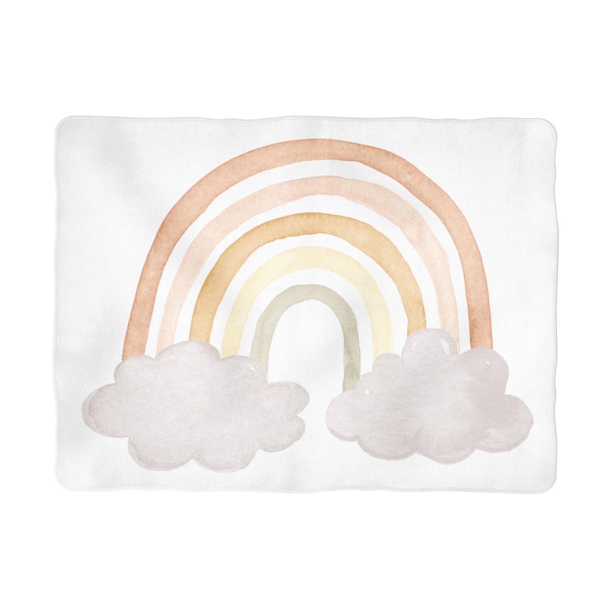 Neutral Rainbow Milestone Background Blanket - the Sugar House