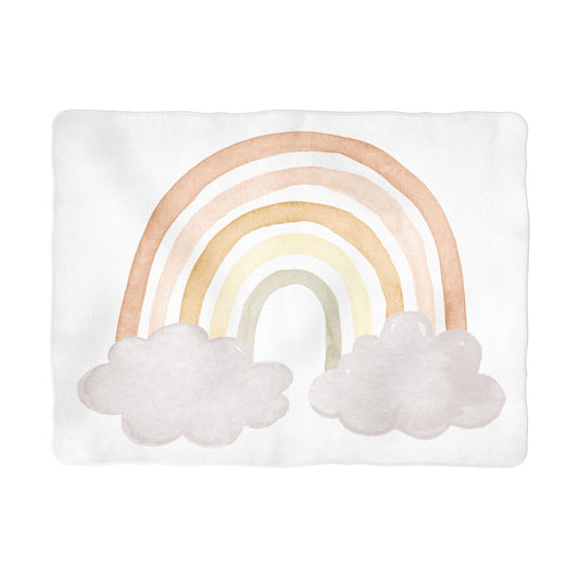 Neutral Rainbow Milestone Background Blanket - the Sugar House