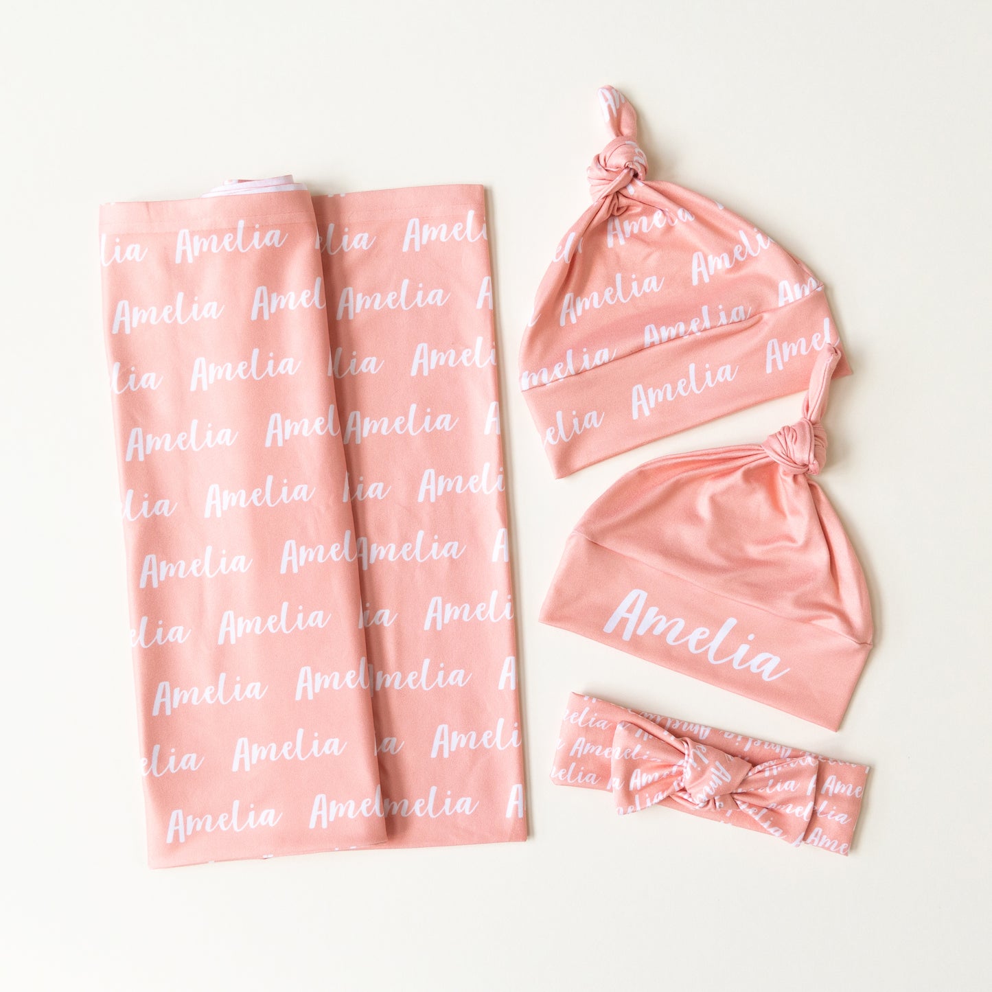 Stretchy Jersey Set - Peach