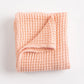 Waffle Blanket Set - Peach