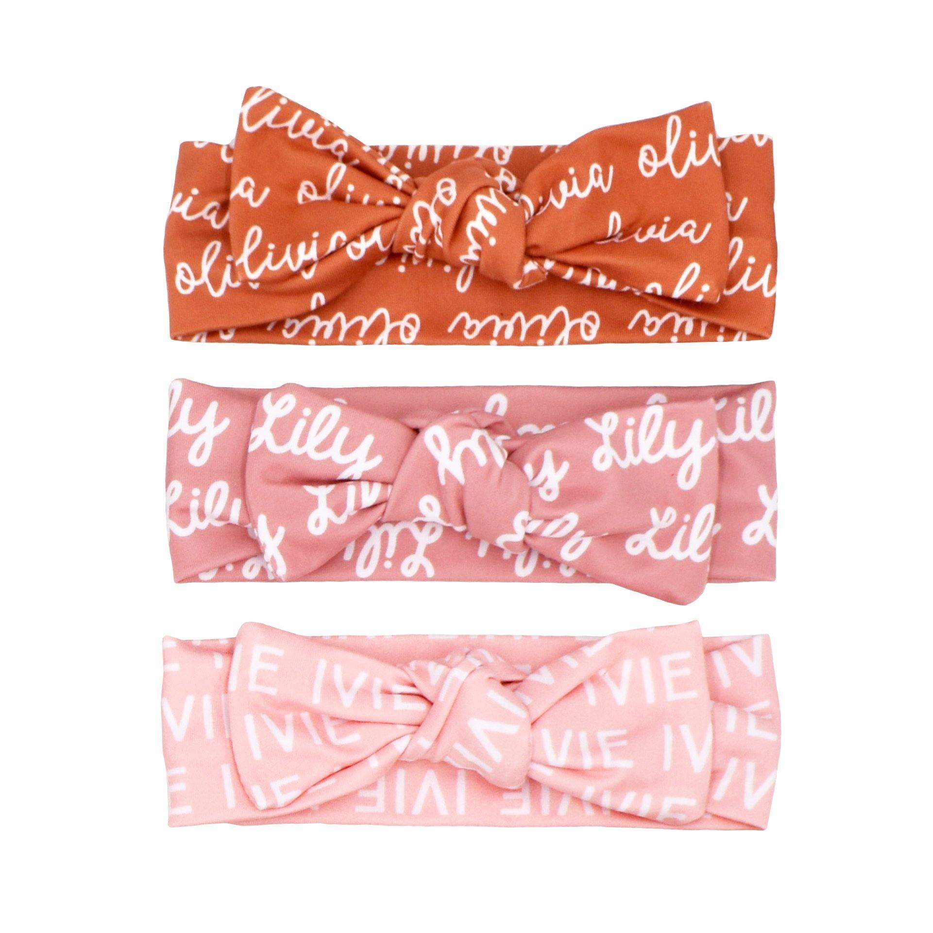 Baby Name Bow - Choose Your Color - Sugar House Baby
