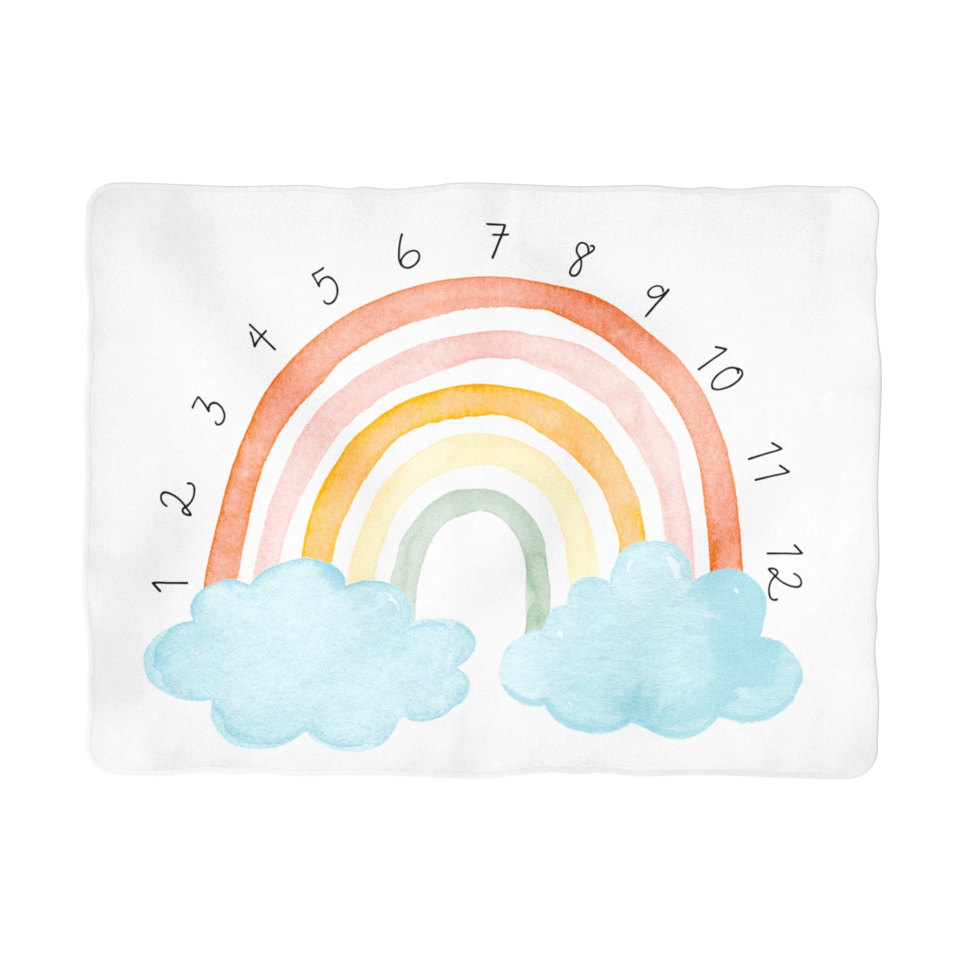 Colorful Rainbow Arch Milestone Blanket - Non-Personalized - the Sugar House