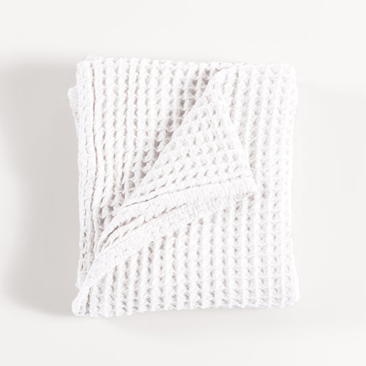 Waffle Blanket - White